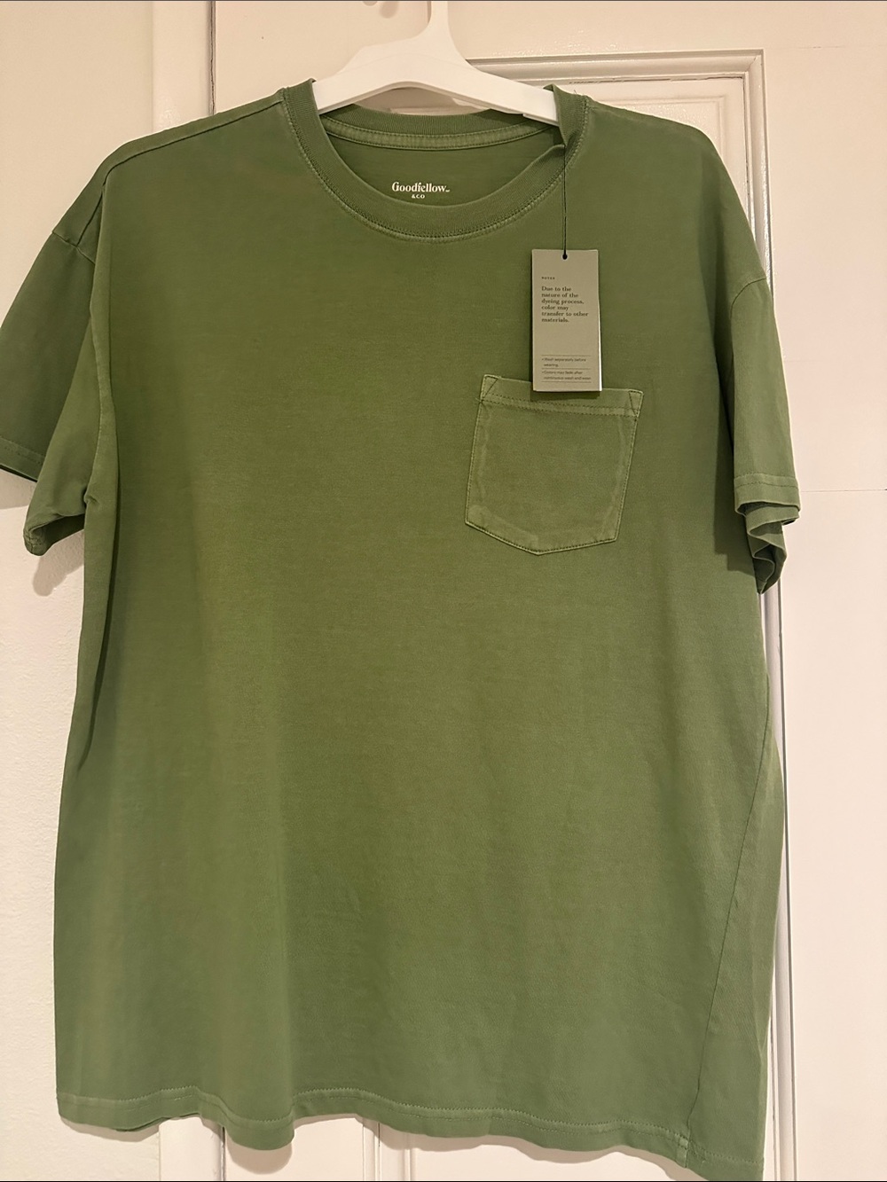 Goodfellow & Co Men's Olive Pocket Short Sleeve Tee